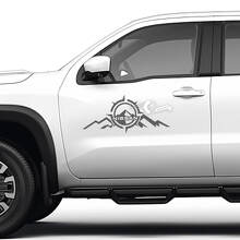 Kit Adesivi in Vinile per Fiancate Compass Mountain per Nissan Frontier_3