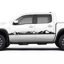 2 Nissan Decal Doors Hills Mountains Pro-4x Nissan Frontier Stripe adesivi in ​​vinile 3 colori
 3