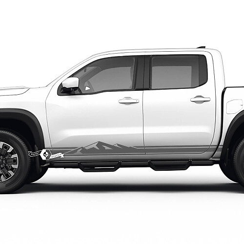 Kit Adesivi Vinile Strisce Laterali Mountain Style per Nissan Frontier
