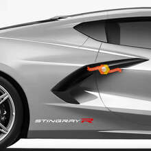 Set di adesivi in vinile Stingray lato destro per Chevrolet Corvette C8_2