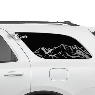 Coppia adesivi in ​​vinile con decalcomania per porte laterali Dodge Durango e lunotto posteriore
