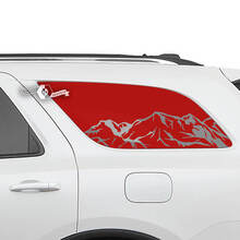 Coppia adesivi in ​​vinile con decalcomania per porte laterali Dodge Durango e lunotto posteriore
 2