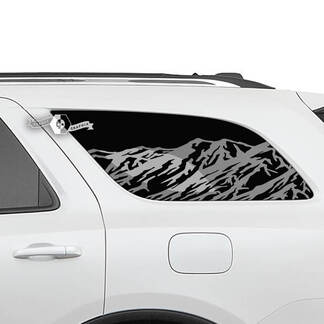 Coppia adesivi in ​​vinile con decalcomania Dodge Durango per finestrino posteriore laterale
