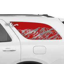 Coppia adesivi in ​​vinile con decalcomania Dodge Durango per finestrino posteriore laterale
 2