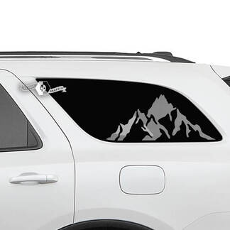 2x adesivi in ​​vinile con decalcomania montagne per finestrino posteriore Dodge Durango
 1