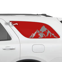 2x adesivi in ​​vinile con decalcomania montagne per finestrino posteriore Dodge Durango
 2