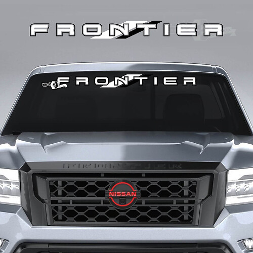 Adesivo in Vinile con Scritta del Marchio per Parabrezza Nissan Frontier Pro-4X