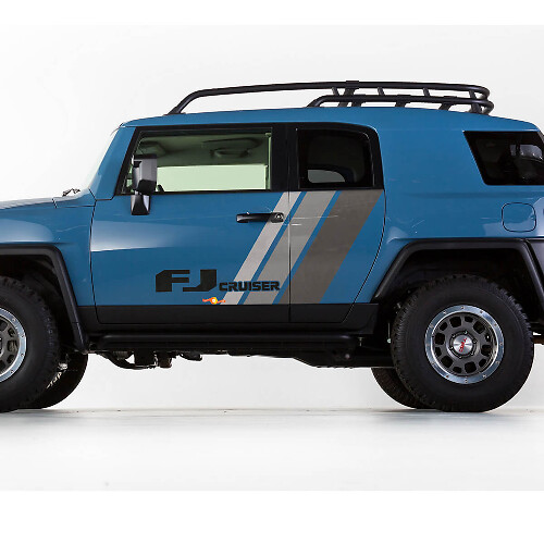 Kit di adesivi in vinile a strisce stile retrò per porte FJ Cruiser per Toyota FJ Cruiser