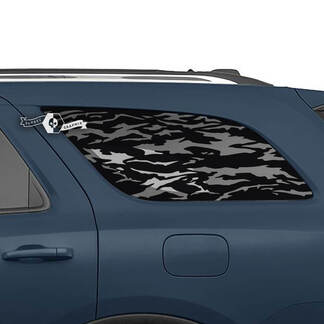 Coppia adesivi in ​​vinile con decalcomania per finestrino posteriore Dodge Durango
