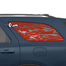 Coppia adesivi in ​​vinile con decalcomania per finestrino posteriore Dodge Durango
 3