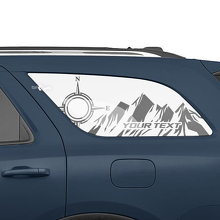 Kit di Adesivi in Vinile per Finestrini Laterali Posteriori Stile Montagne per Dodge Durango_2
