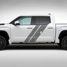 Kit Adesivi in Vinile Strisce Doppie Laterali Mappa Topografica per Toyota Tundra_2