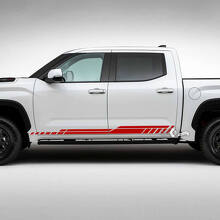 Toyota Tundra Rocker Panel Porte Linee laterali Strisce Adesivi in ​​vinile Decal
 2