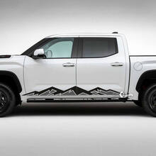 Coppia Toyota Tundra Rocker Panel Mountains Side Stripes Adesivi in ​​vinile Decal 2 colori
 2