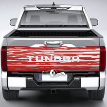 Toyota Tundra Bed Pickup Truck Portellone distrutto Grange Stripes Vinile adesivi decalcomania
 2