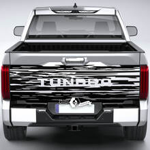 Toyota Tundra Bed Pickup Truck Portellone distrutto Grange Stripes Vinile adesivi decalcomania
 3