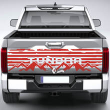 Toyota Tundra Bed Pickup Truck Portellone distrutto Grange Stripes Mountain Vinile adesivi decalcomania
 2