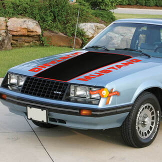 Ford Mustang 1979 cofano decalcomania in vinile adesivo grafica 2 colori
