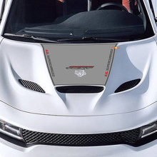 Decalcomania per cofano per caricabatterie 6.2L SUPERCHARGED 6.2L HEMI SRT HELLCAT HEMI Adesivo per decalcomania in vinile 3 colori
_3
