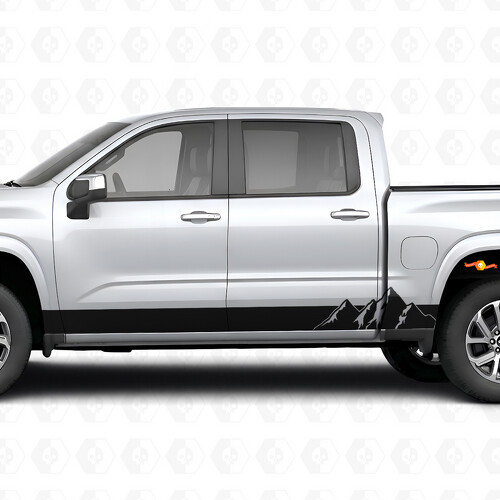 Strisce Viniliche Alpine Ridge per Porta e Pannello Sottoscocca per Chevrolet Silverado 1500 Nuova Generazione 2027_1