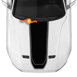 Ford Mustang Mach Decalcomania per cofano per auto Adesivo in vinile Shelby Sport Racing Finiture argento
