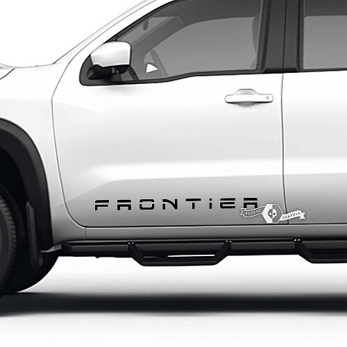 Kit di adesivi in vinile con scritte per porta laterale Nissan Frontier