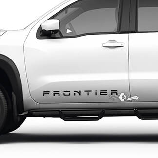 Coppia Nissan Frontier Decalcomania per auto Adesivo grafico Porte laterali Logo Decalcomanie grafiche in vinile
