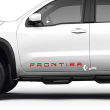 Coppia Nissan Frontier Decalcomania per auto Adesivo grafico Porte laterali Logo Decalcomanie grafiche in vinile
 3