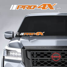 Parabrezza Nissan Frontier PRO 4X adesivi in ​​vinile decalcomanie grafiche 2 colori
 2