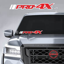 Parabrezza Nissan Frontier PRO 4X adesivi in ​​vinile decalcomanie grafiche 2 colori
 3