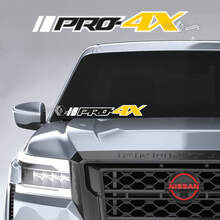 Parabrezza Nissan Frontier PRO 4X adesivi in ​​vinile decalcomanie grafica 3 colori
 2