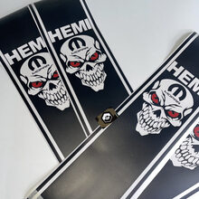Dodge Ram Hemi Mopar Skull Manotte Manotte in vinile Stripes decalcomanie
 2
