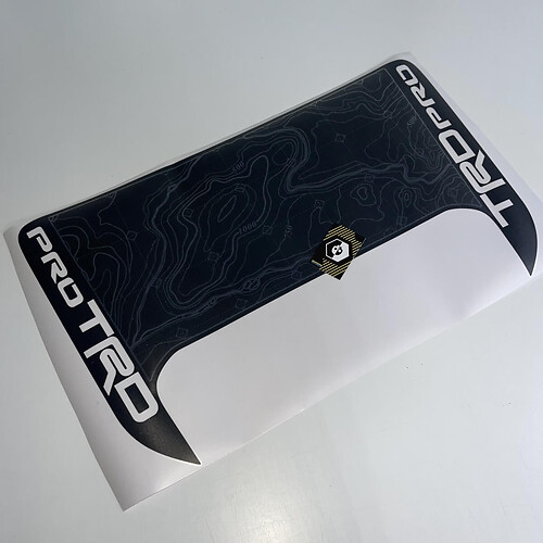 Adesivo in vinile topografico TRD Pro per cofano Toyota Tacoma 2016-2024