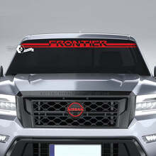 Adesivo in Vinile per Parabrezza con Scritta Frontier per Nissan Frontier_3
