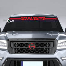 Parabrezza Nissan Logo Frontier adesivi in ​​vinile decalcomanie grafiche
 3