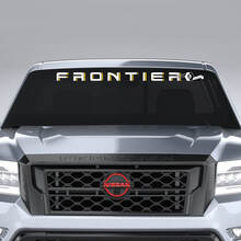 Parabrezza Nissan Logo Frontier adesivi in ​​vinile decalcomanie grafiche 2 colori
 2