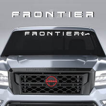 Parabrezza Nissan Logo Frontier adesivi in ​​vinile decalcomanie grafiche 2 colori
 3
