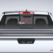 Finestra in vetro Nissan Frontier Logo Nissan portellone posteriore adesivi in ​​vinile decalcomanie grafiche
 2
