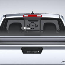 Adesivo in Vinile per Finestrino Posteriore con Logo Frontier per Nissan Frontier_3
