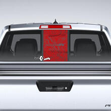 Vetro per finestrino Nissan Frontier Pro-4X Mappa topografica Portellone posteriore Adesivi in ​​vinile Decalcomanie Grafica
 2