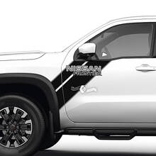 Coppia porte parafango anteriore Frontier logo striscia adesivi in ​​vinile decalcomanie grafica 2 colori
 2