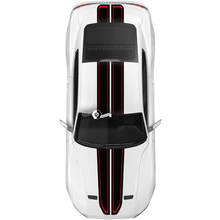 Ford Mustang Mach cofano tetto portellone decalcomania adesivo in vinile per auto Shelby Sport Racing Stripes 2 colori
 2