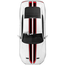Ford Mustang Mach cofano tetto portellone decalcomania adesivo in vinile Shelby Sport Racing Stripes 2 colori
 3