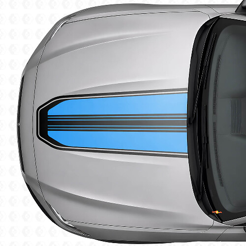 Adesivo in vinile con striscia per cofano per Musclecar Musclecarmodel