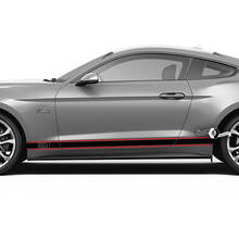 Coppia Ford Mustang Mach Retro Rocker Decal Vinile Adesivo Auto Veicolo Shelby Sport Racing Stripe Trim 2 Colori
 2