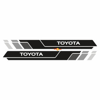 2 kit di decalcomanie per adesivi in ​​vinile con pannello basculante per porte laterali Toyota Tacoma per Toyota Tacoma
