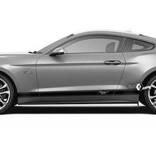 Coppia Ford Mustang Mach Rocker Pannello Decalcomania Vinile Adesivo Logo Auto Veicolo Shelby Sport Racing Stripe
 3