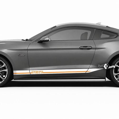 Kit di Adesivi in Vinile con Strisce a Contorno Personalizzate per Minigonne per Musclecar Musclecarmodel