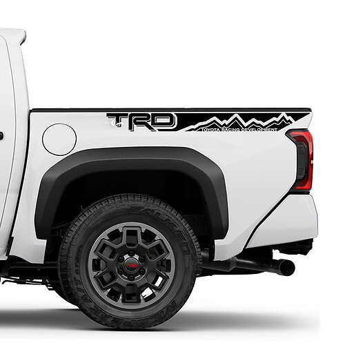 2 TRD TACOMA Strisce laterali Stripes in vinile Kit di decalcomanie per Toyota Tacoma
