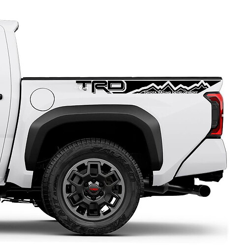 Kit Adesivi in Vinile a Strisce Laterali Stile TRD per Cassone Toyota Tacoma